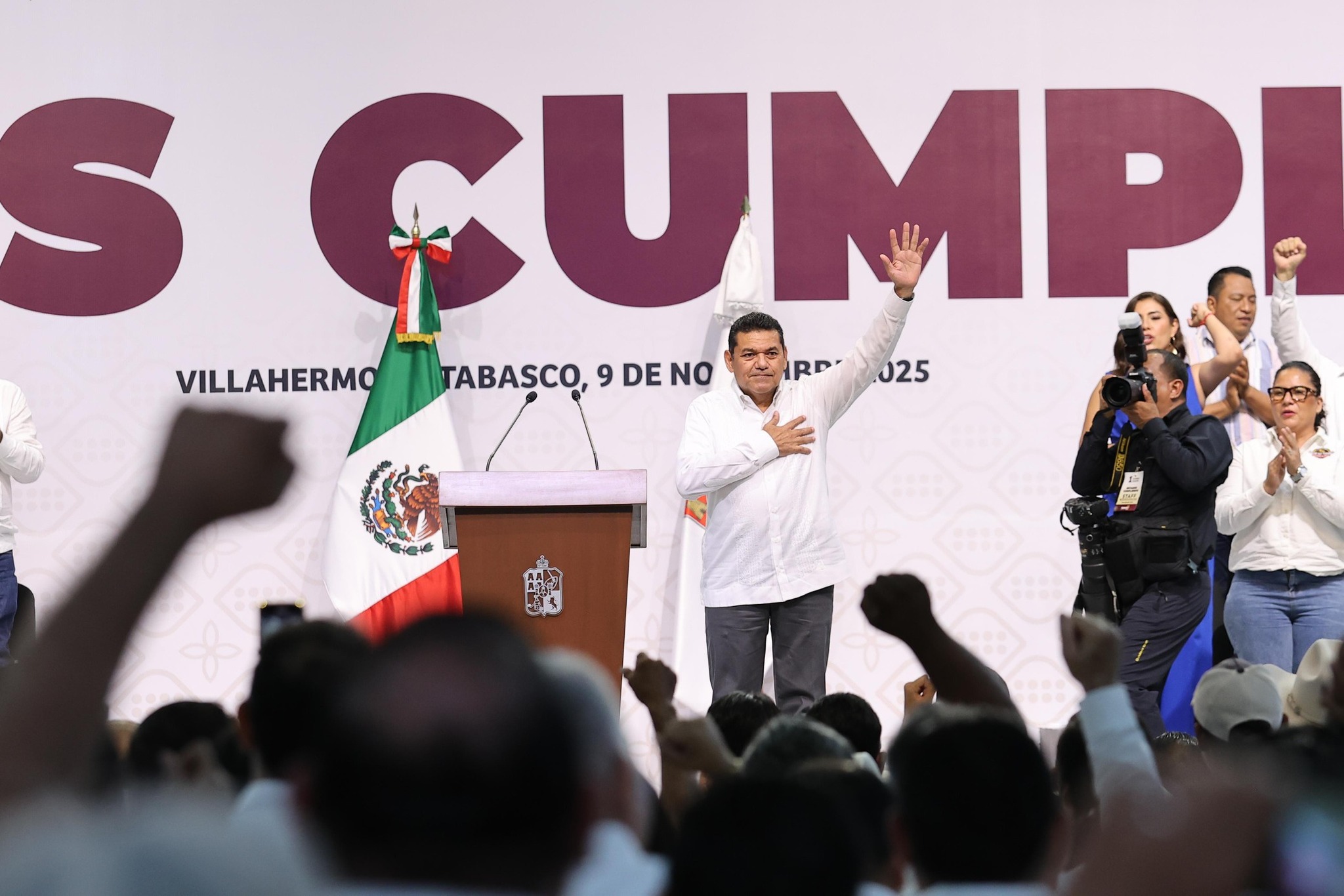 Javier May rinde su Primer Informe: resultados, visión y compromiso con Tabasco